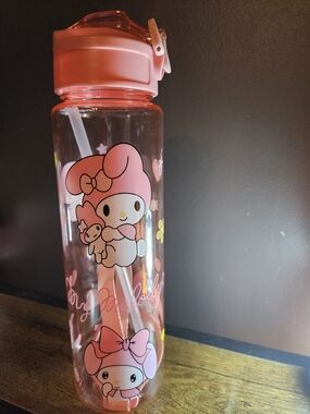 My Melody Pink Character Water Bottle